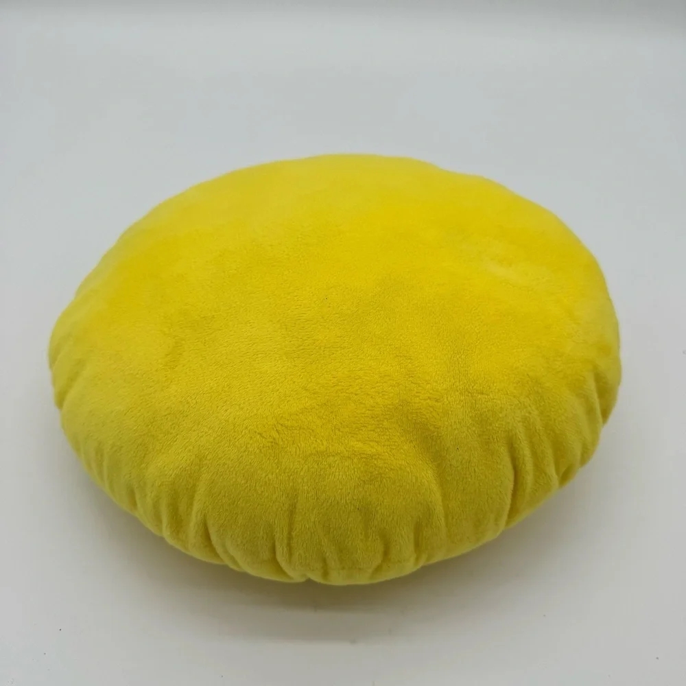 SMILEY FACE Emoticon EMOJI Sunglasses Yellow Round Pillow Size: 10